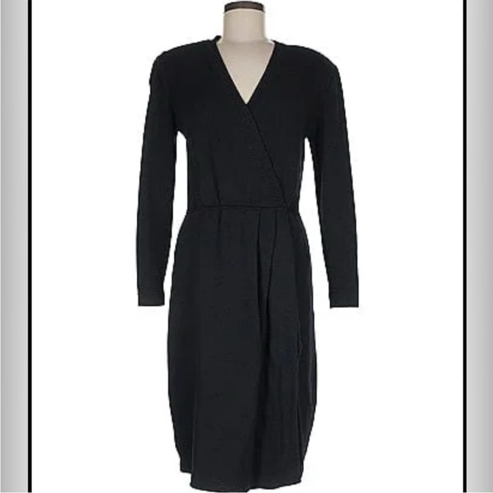 St. John Black Long Sleeve Dress